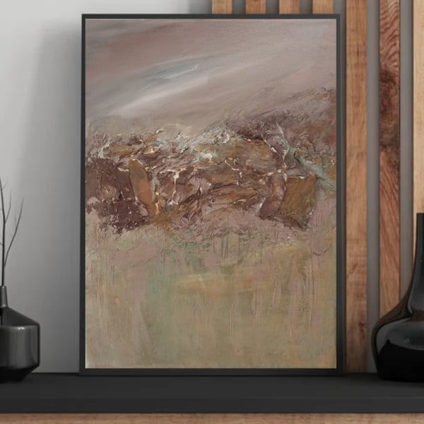 Acrylic Painting Abstract In The Forest