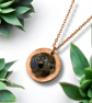 Labradorite Copper Geode Pendant - Free Postage - Image 4