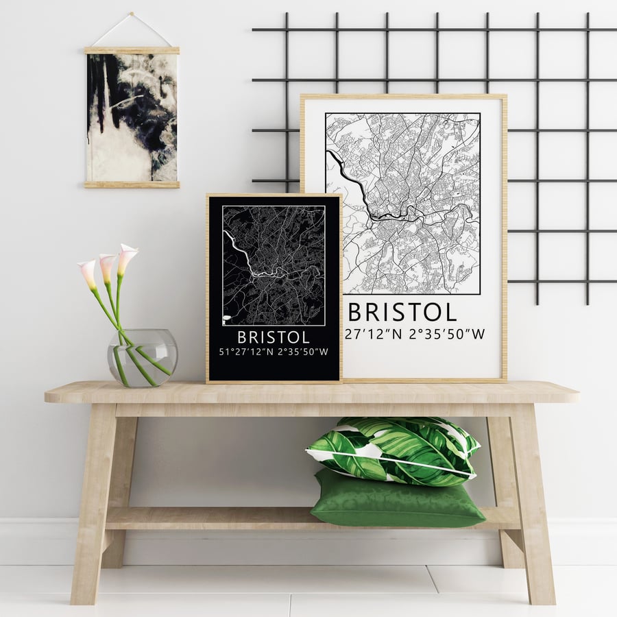Bristol Map- Print Only 