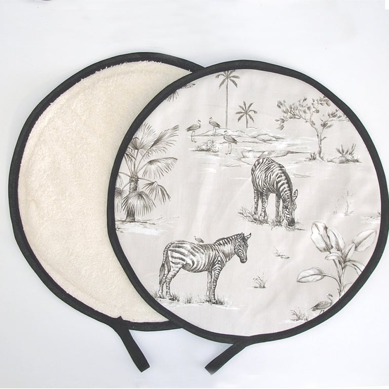 Aga Hob Lid Mats Zebra Pads Hats Round Covers Surface Savers Grey Safari