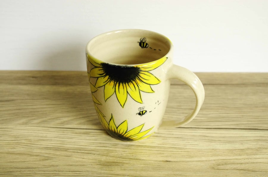 Mug - Sunflowers and Bees