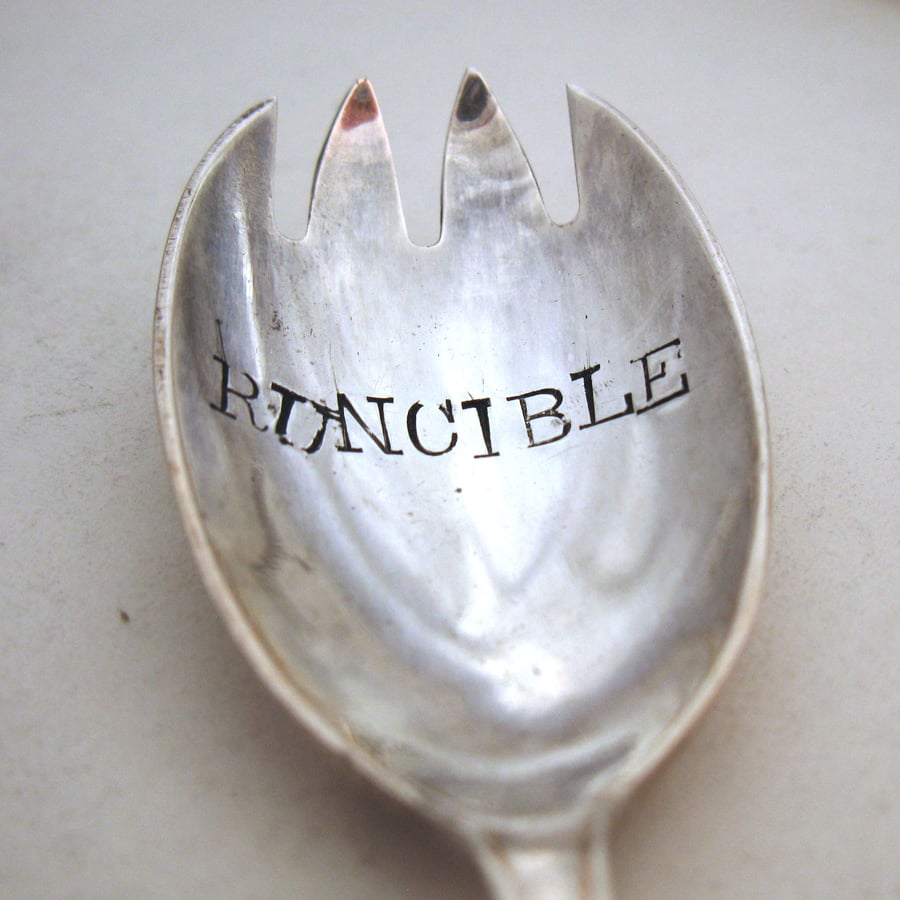 Vintage Runcible Spoon, hand stamped