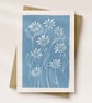 Set of 3 Handmade Floral Cards - Lino Print Greeting Card Bundle - Image 5