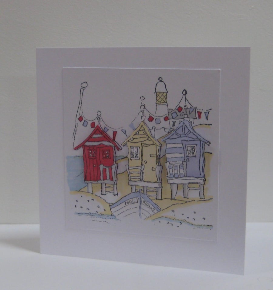 Beach Hut Card