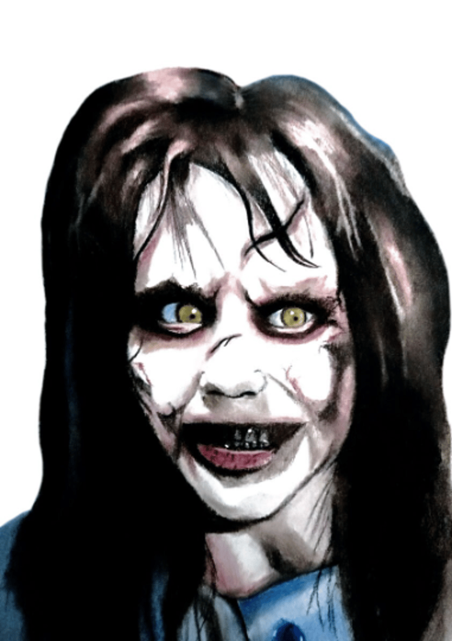 A3 printed portrait of the Exorcist