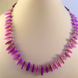 Purple Shell Necklace