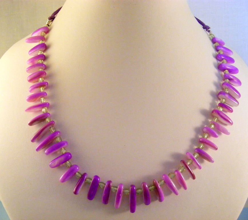 Purple Shell Necklace