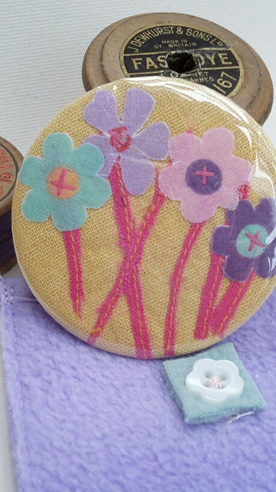 Pocket mirror - Cut Flowers