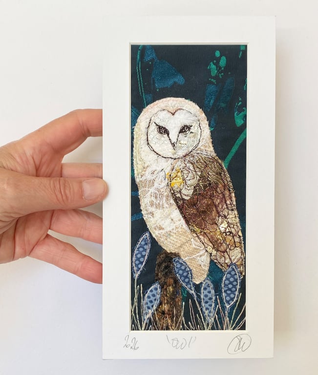 Barn owl original artwork. 