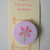Pink Flower Brooch