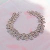 Chain Bracelet - Handmade silver Plated Spiral Bracelet -Butterfly Links