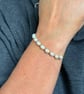 Freshwater Pearl Bracelet, Gold Stainless Steel  - Image 7
