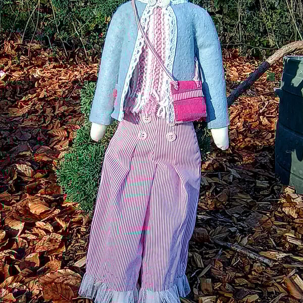 "Llinos" - Ladies Who Lunch - Handmade fabric doll