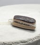 Chocolate Eclair Miniature Cake Necklace, Sweet Gift For Foodie - Image 2