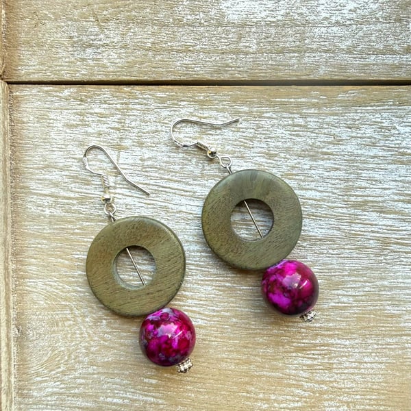 Drop Earrings - Boho Bead 1