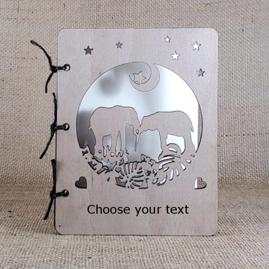 Elephants Never Forget - Wooden Keepsake Card