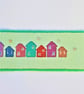 Colourful row of houses cross stitch bookmark - Image 3