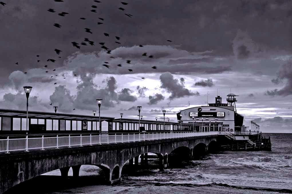 Bournemouth Pier And Beach Dorset England Photograph Print