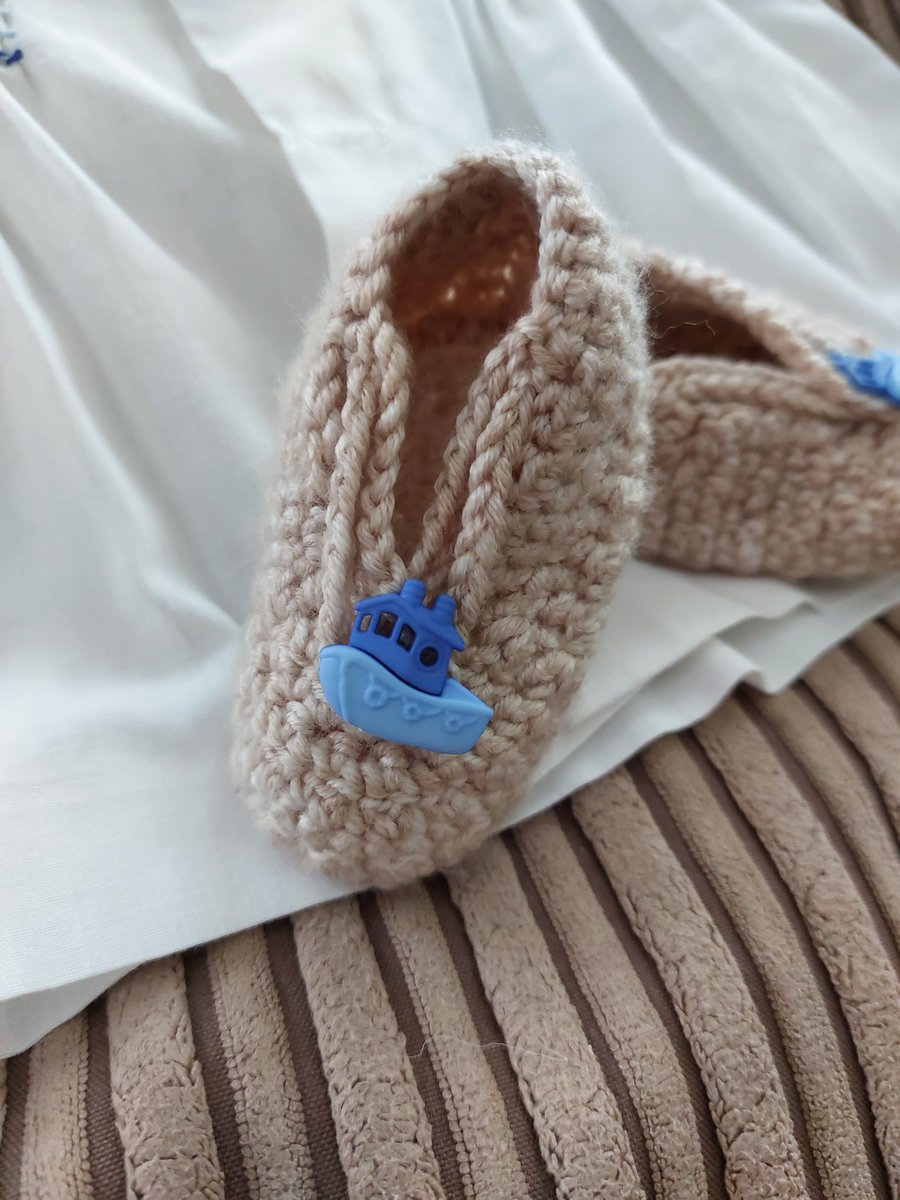 Baby booties Sailors shoes Folksy