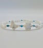 Mother Of Pearl Butterfly & Flower Bracelet, June Birthstone, Bridesmaid Gift - Image 3