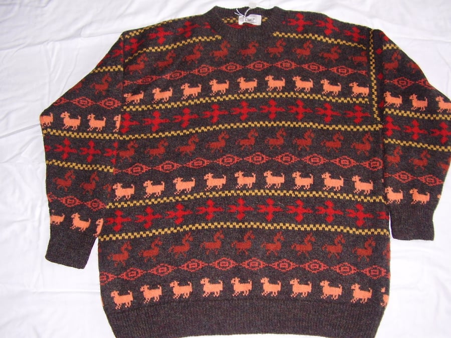 Aztec Fairisle made to measure in 100% merino blend machine wash wool