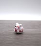 small glass cat figure with heart - Image 2