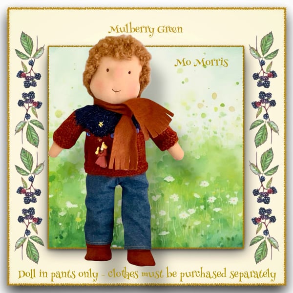 Mo Morris - a handcrafted Mulberry Green Doll