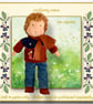 Mo Morris - a handcrafted Mulberry Green Doll - Image 1