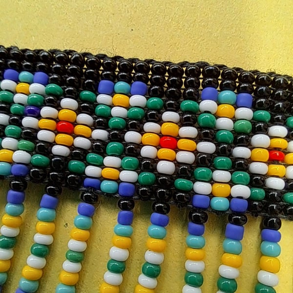 Seed Bead Loom Bracelet or Anklet 