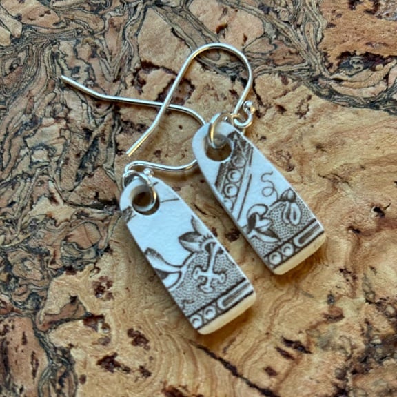 Handmade Ceramic Earrings One of a Kind Zero waste Eco Friendly Gifts