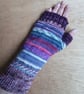 Fingerless Gloves - Hand Knitted - Multicoloured  - Image 2