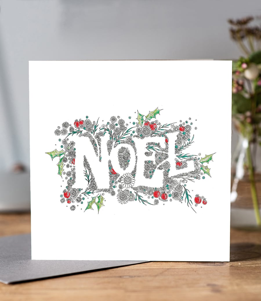 6 x Noel Christmas cards