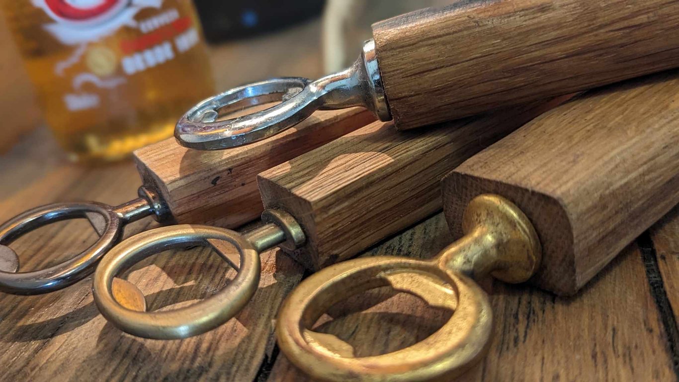 Whiskey Barrel Oak Bottle Opener