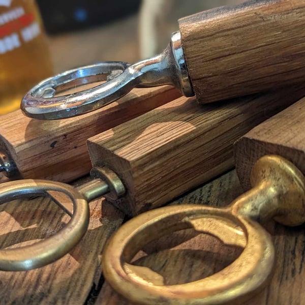 Whiskey Barrel Oak Bottle Opener
