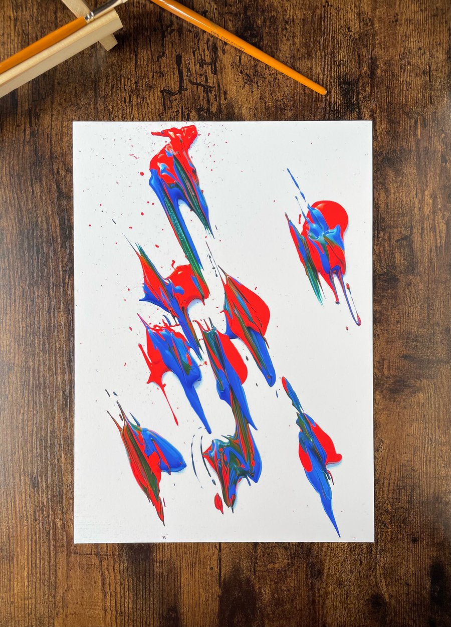 White Flock A4 Giclee Digital Art Print