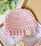 Hello World Crochet Baby Hat and Booties Set - Keepsake Gift - Image 5