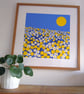 'Buttercup Sunshine' original screen print