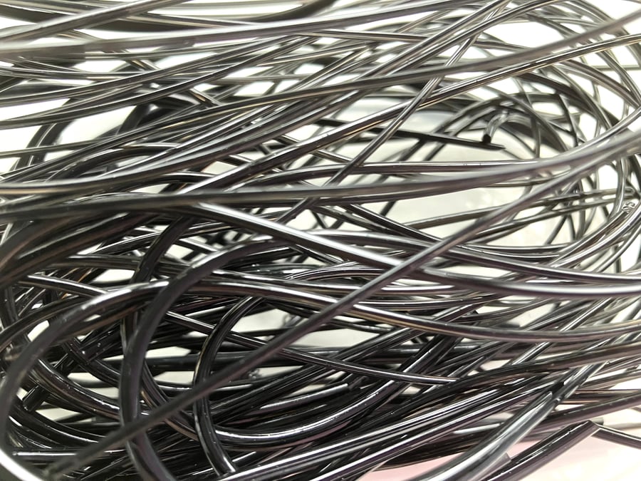 150g Black Vitrigraph Glass Stringers, Bullseye Glass 90coe, For Glass ...