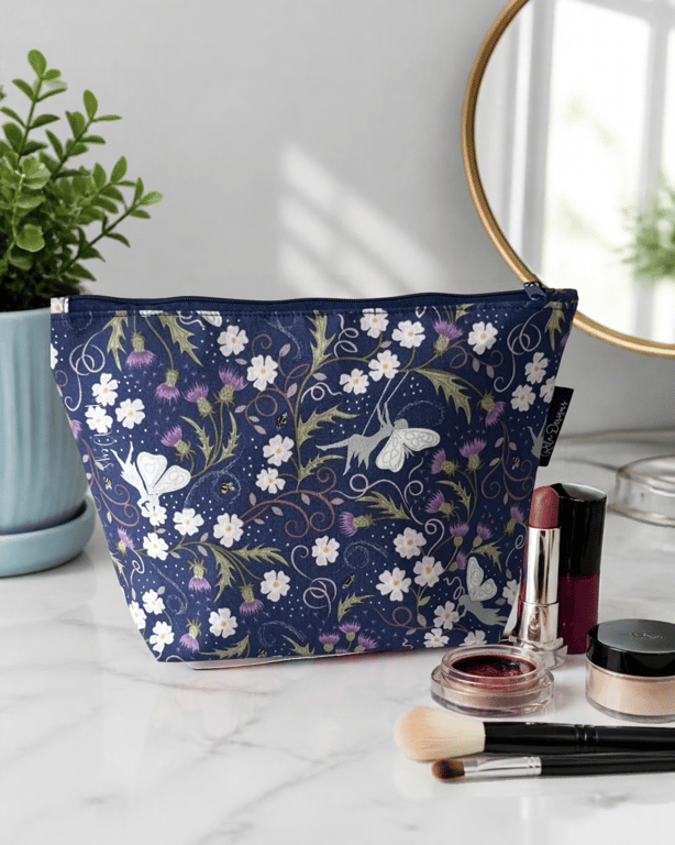 Makeup bags fairies and thistles