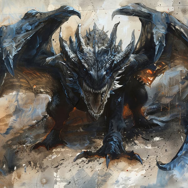 Fierce Dragon Portrait 11oz Mug, Epic Watercolor Fantasy Art on Ceramic