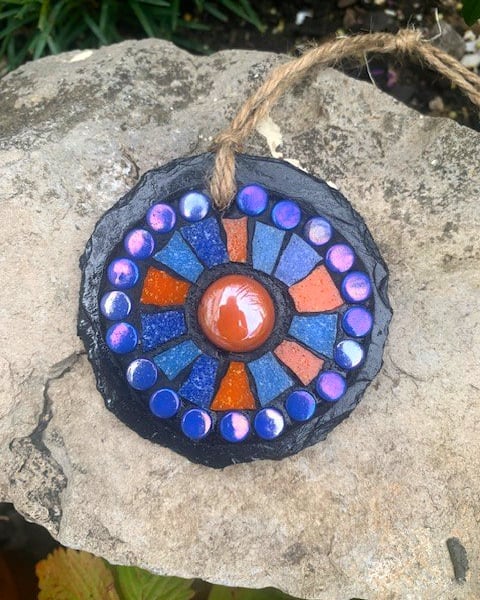 Orange & Blue Mandala Mosaic