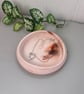  Blush Marbled Round Trinket Tray - Handmade Jewellery Dish - Image 4