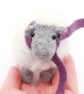 Winter Woolly Sheep - Handmade Needle Felted Decoration Birthday Christmas Gift - Image 3
