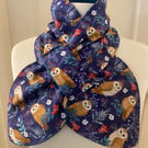 Neck warmer Scarf - neck gaiter - cowl - snood - Fleece Lined - Adult size 