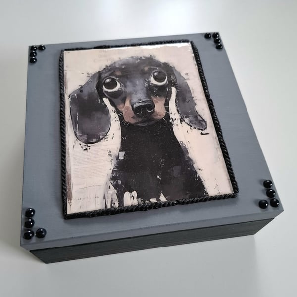 Trinket Keepsake Box, Gift Idea for Dachshund Lovers