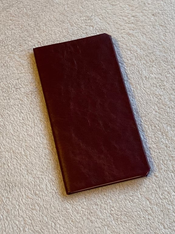 A6: Fill In The Date Burgundy Coloured Leatherbound Diary- FREE UK SHIPPING