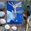 The Reindeer Shaman Greetings card by Hannah Willow