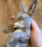 Felted Rabbit - Needle Felted Rabbit - Needle Felted Bunny  - Image 2