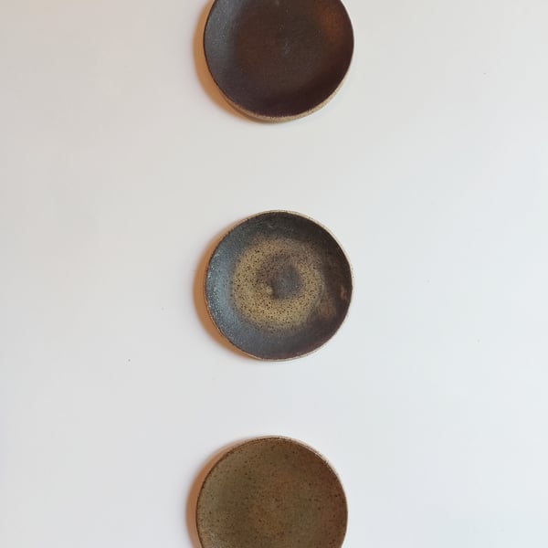 Set of 3 Small handmade plates