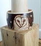 Pyrography barn owl at night wooden bangle  - Image 3